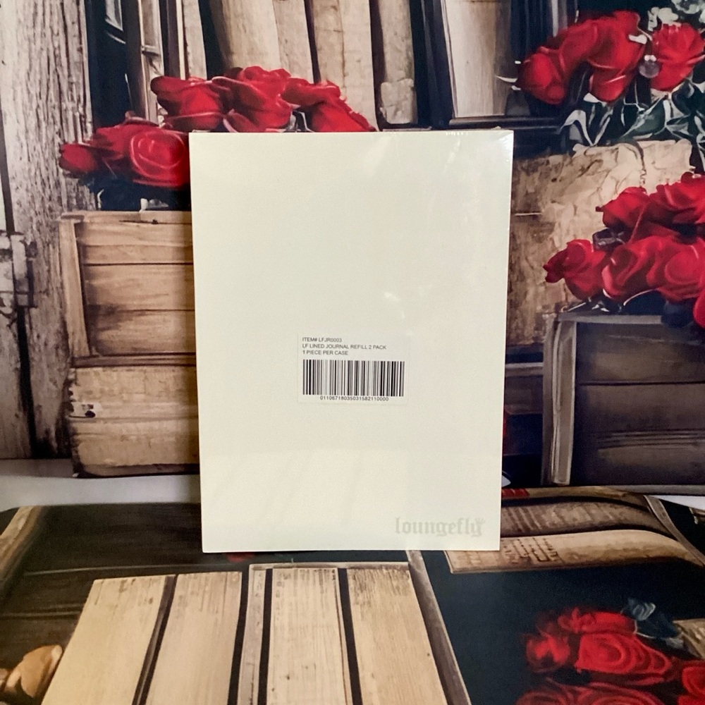 Loungefly Lined & Blank Page Stationary Hardcover Notebook Journal 2-Pack Refill